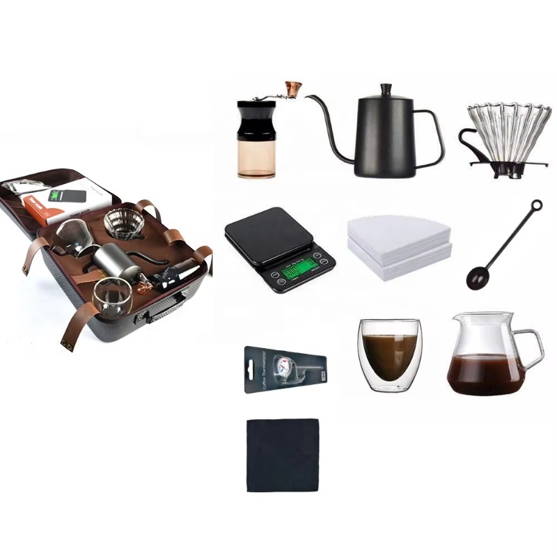 Coffee Equipment Gift Set - 2026 Op voorraad 10 12-delige handgezetelde
