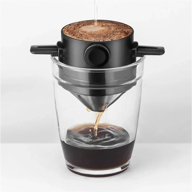 Coffee Equipment Pour Over - Koffiezetapparaat Draagbare koffiezetapparaatset met roestvrijstalen koffiemok