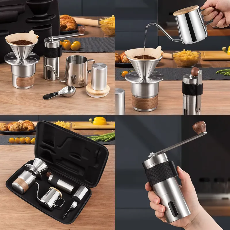 Coffee Equipment Gift Set - Handgebrouwen koffieset Outdoor Camping Reiskoffie-apparatuur Draagbare