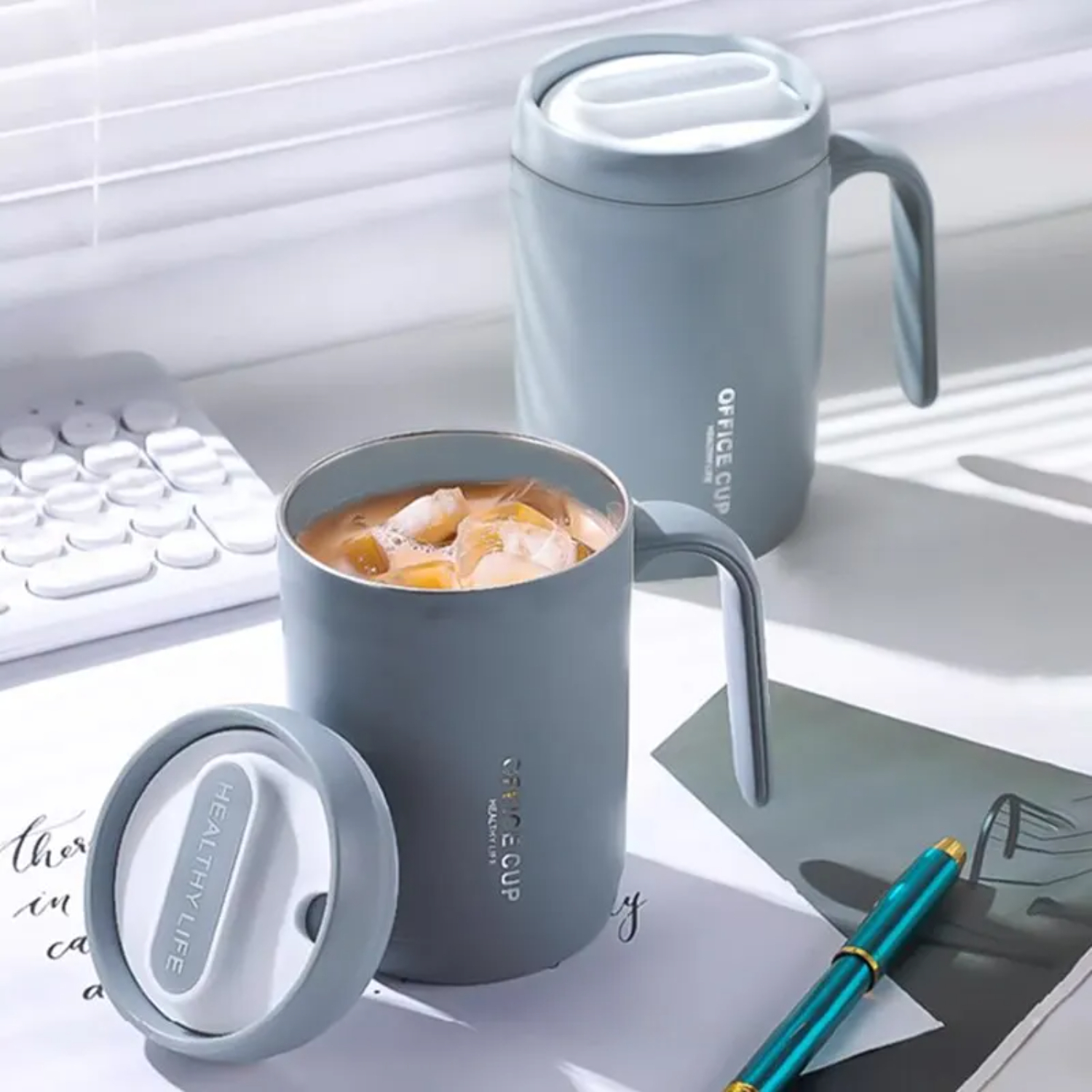 Coffee Equipment In China - 1pc Grijs Creatief PP Liner Drinkbeker