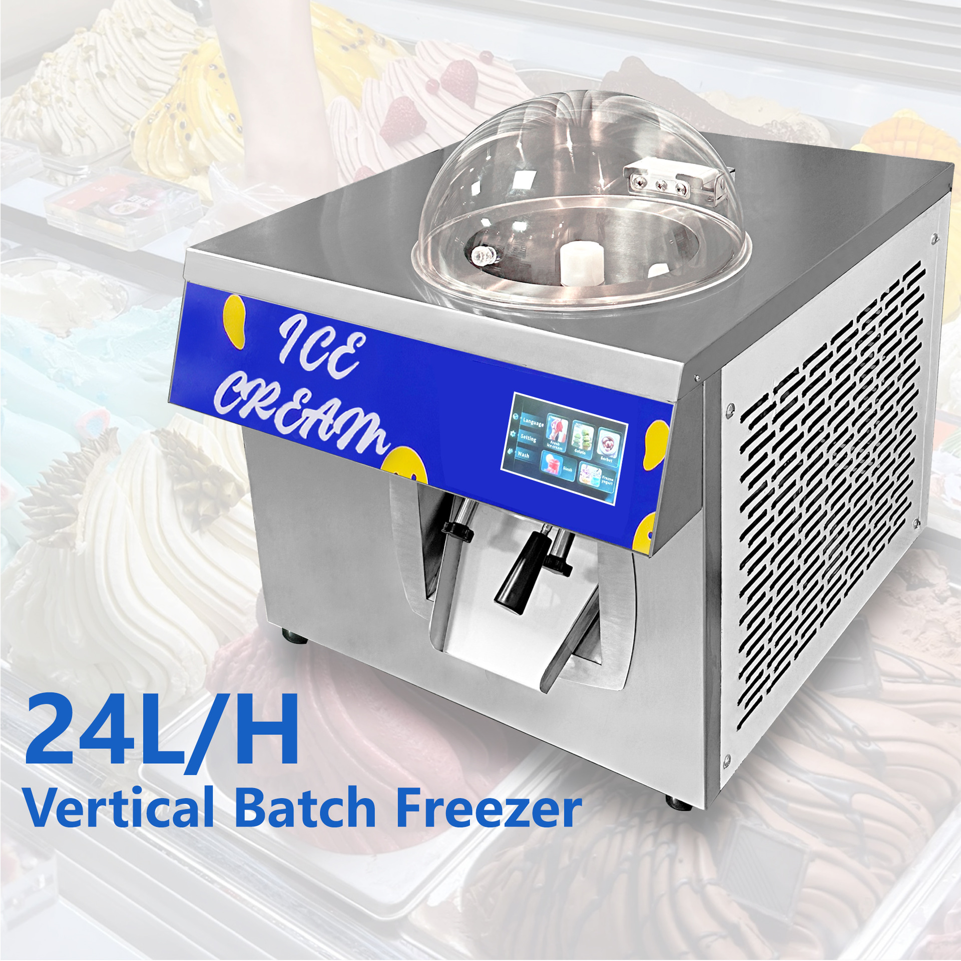 Coffee Shop Equipment - 24L/H ijsmachine, koffieshop Sneeuwkoffieapparatuur, Italiaanse Scoop