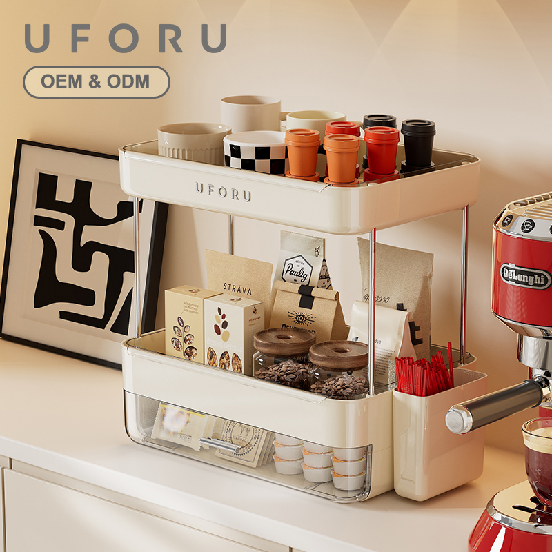 Coffee Equipment Stores - UFORU dubbellaagse koffie-opbergbox, uitgerust met een