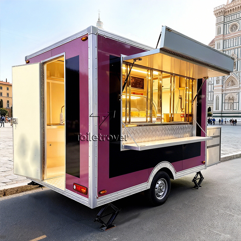 Coffee Equipment In China - Volledig uitgeruste mobiele foodtrucktrailer voor buitengebruik,