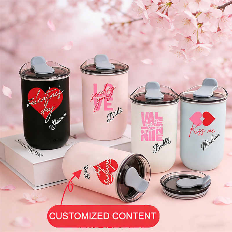 Coffee Equipment Gift - Gepersonaliseerd Valentijnsdagcadeau - Waterbeker, Zinvol Patroon