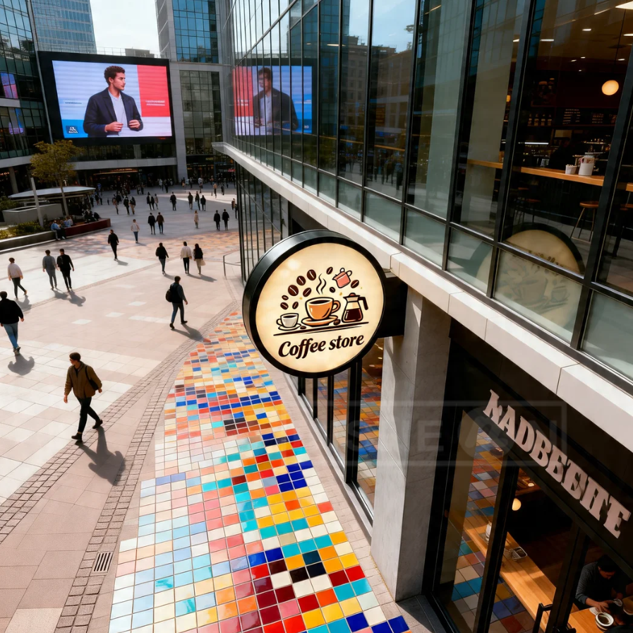 Dubbelzijdig buitenreclamebord - Coffee Equipment And Supplies recensie en prijs