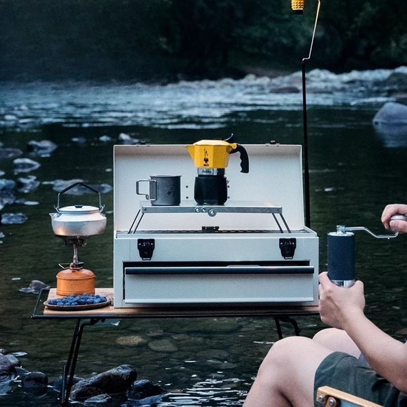Camping koffiebox, mokkapot, o - Coffee Equipment Gift Set recensie en prijs