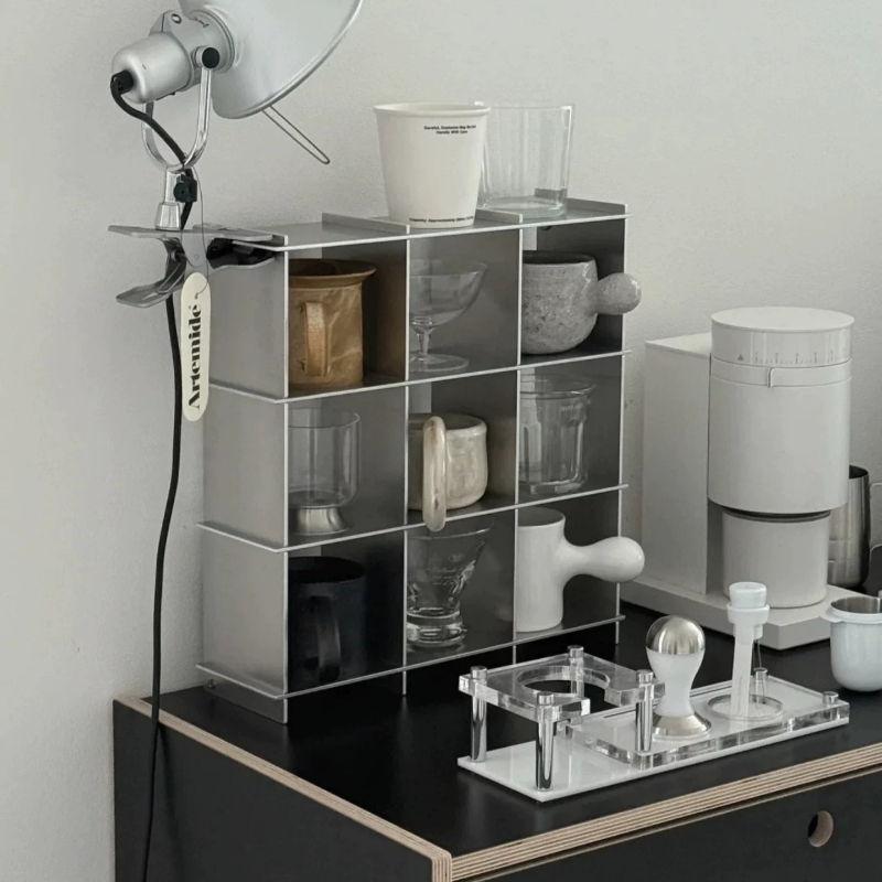 Minimalistische aluminiumleger - Coffee Equipment Rack recensie en prijs