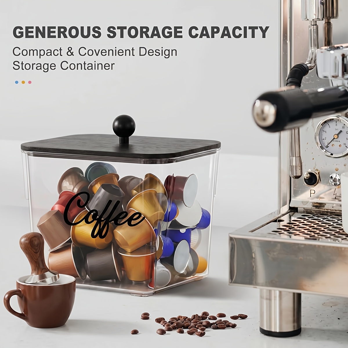 Koffiepodhouder met deksels, p - Coffee Equipment Rack recensie en prijs