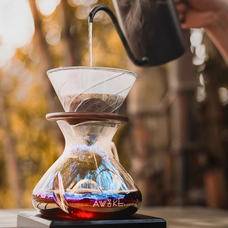 Glazen koffiekan met V60-dripp - Coffee Equipment Pour Over recensie en prijs