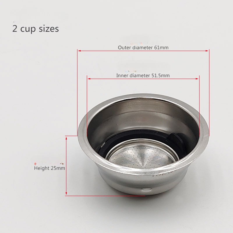 51 mm poreus filter onder druk - Coffee Extraction Equipment recensie en prijs