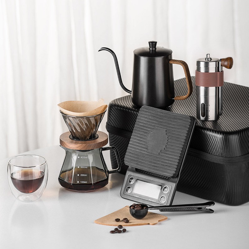 Handgezet koffieset, outdoor c - Coffee Equipment Gift Set recensie en prijs