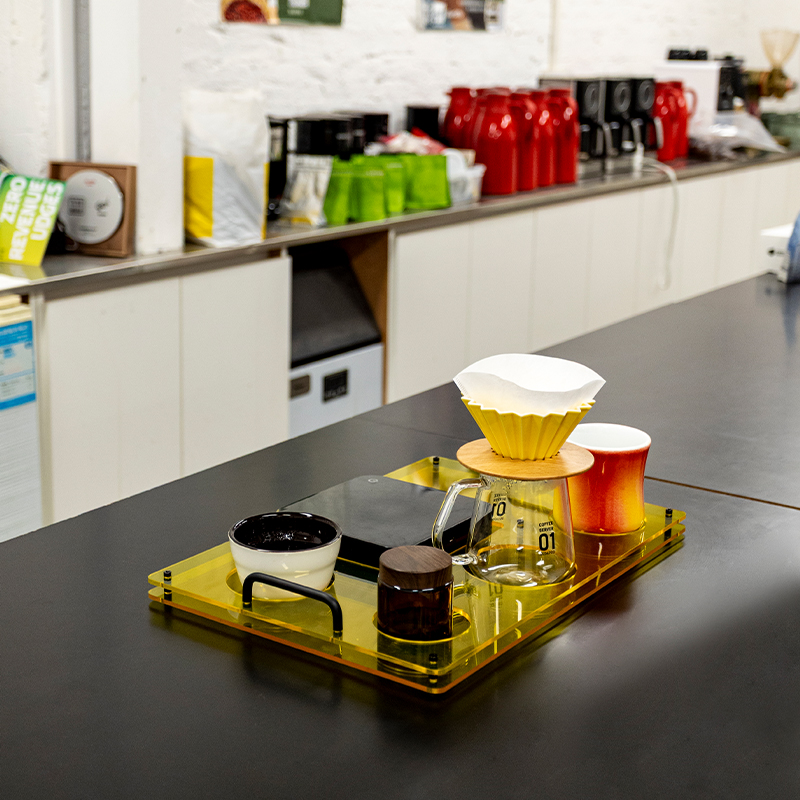 Acryl koffieplateau, gebruikt  - Coffee Equipment And Supplies recensie en prijs