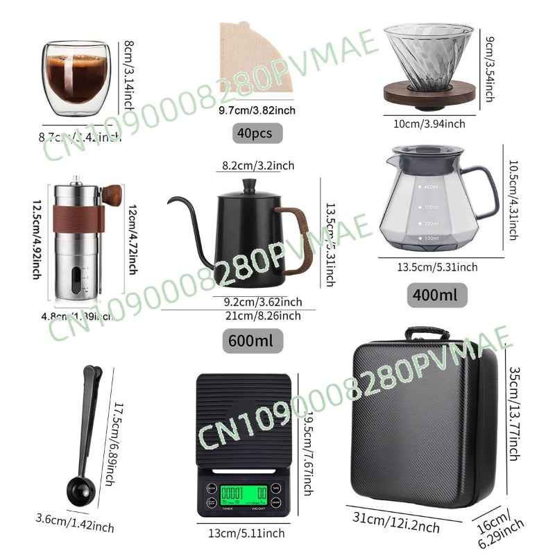 Handgemaakte koffiezetapparaat - Coffee Equipment Gift Set recensie en prijs