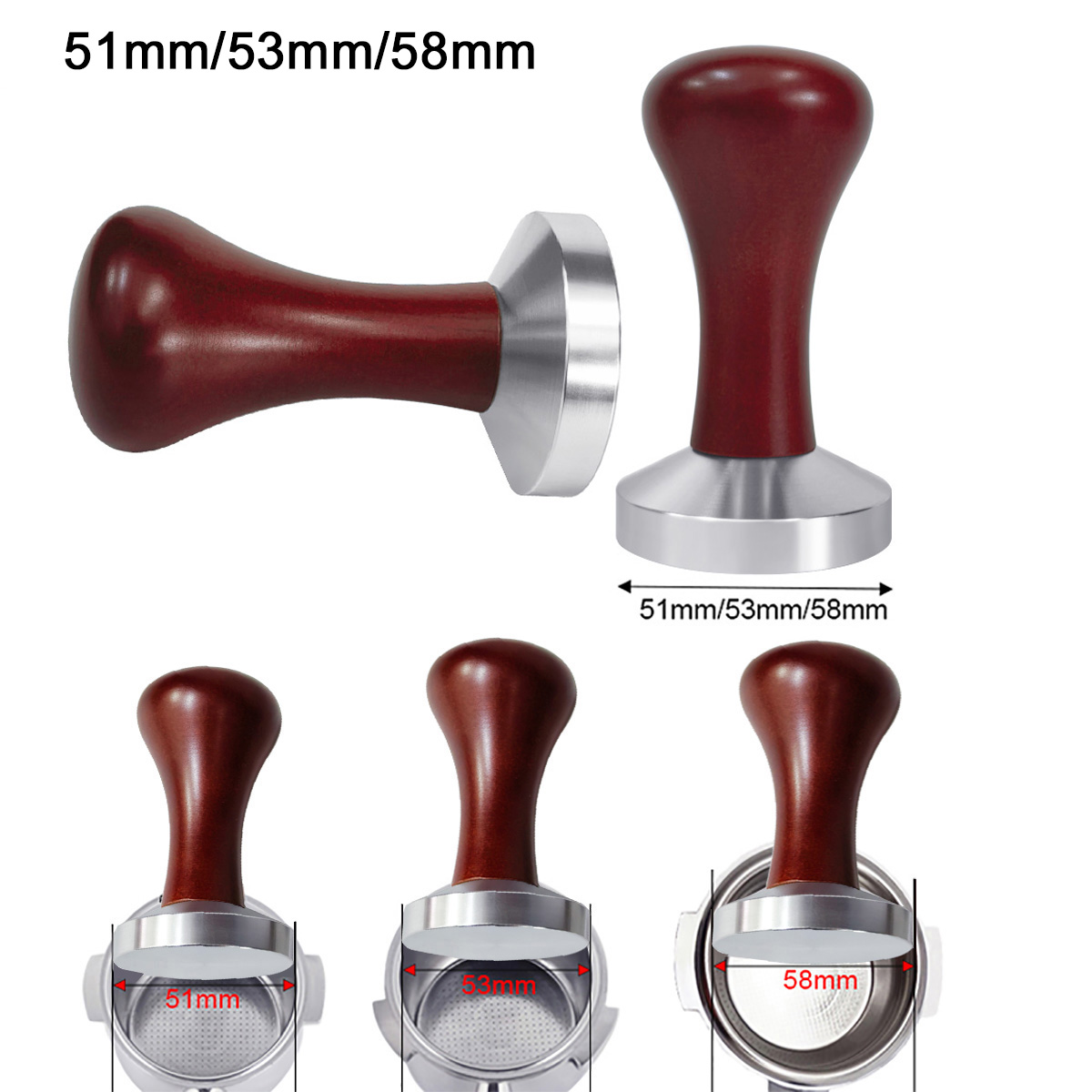 51mm 53mm 58mm Espresso Tamper - Coffee Shop Equipment recensie en prijs